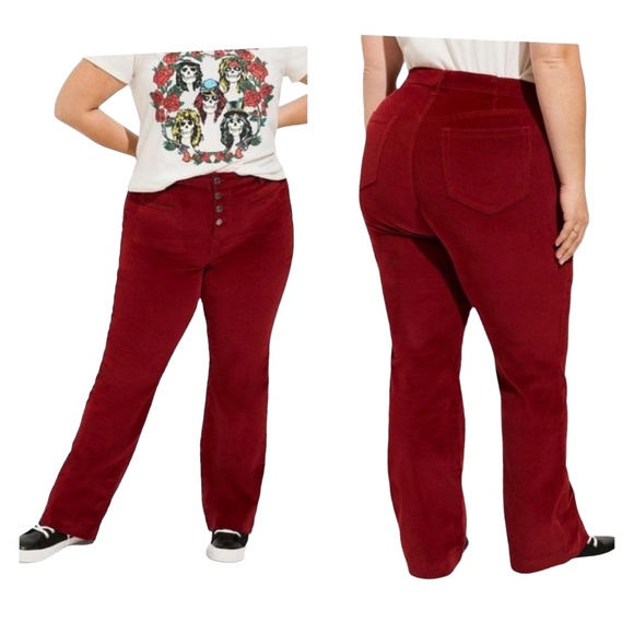 torrid Pants - Torrid Red Boot Cut Pants